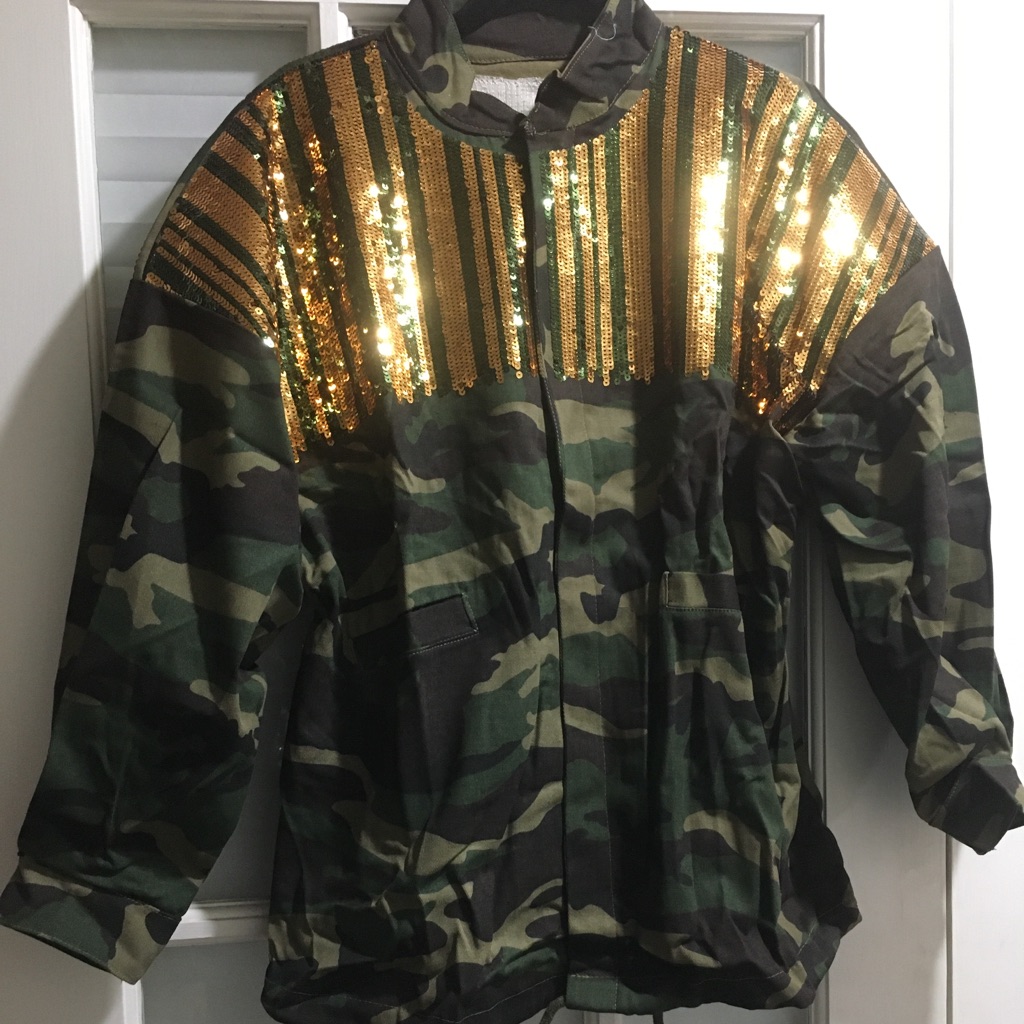 Camo Sequin Jacket